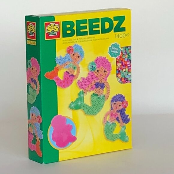 New in Box SES  Iron on Glitter Beads Beedz  Mermaid 1400 Pcs For Age 5+ - Picture 10 of 13